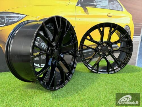 Ratlankis R22x9.5  5X112  ET  37  66.6  B5769  Black (BL)  For BMW  (K4)  (Rear+Front)