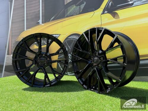 Ratlankis R22x9.5  5X112  ET  37  66.6  B5769  Black (BL)  For BMW  (K4)  (Rear+Front)