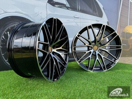 Ratlankis R21x9.5  5X112  ET  26  66.5  3S1067  Black Polished (MB)  For PORCH  (P2)  (HYBRID FORGED(New Macan)(Rear+Front))