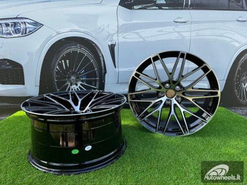 Ratlankis R21x9.5  5X112  ET  26  66.5  3S1067  Black Polished (MB)  For PORCH  (P2)  (HYBRID FORGED(New Macan)(Rear+Front))