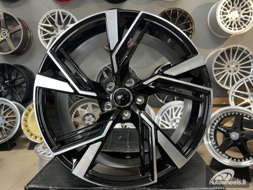 Ratlankis R19x8.5  5X112  ET  30  66.5  B1571  Black Polished (MB)  For AUD  (P+Z4)