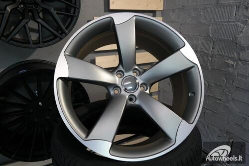 Ratlankis R18x8  5X112  ET  45  66.5  BK217  (IN5069)  Grey Polished Half Matt (MGHM)  For AUD  (P1+Z5)