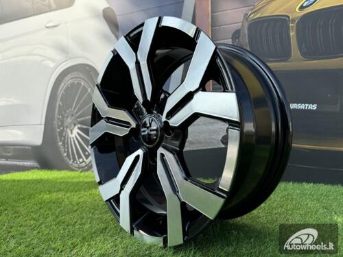 Ratlankis R16x6.5  5X114.3  ET  50  66.1  B1110  Black Polished (MB)  For DACIA  (R+L5)  (New MODEL)