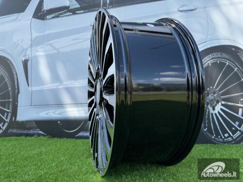 Ratlankis R20x9  5X108  ET  45  63.3  B1365  (IN0323)  Black Polished (MB)  For LAND  (K7)  (MANSORY)