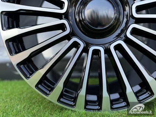 Ratlankis R20x9  5X108  ET  45  63.3  B1365  (IN0323)  Black Polished (MB)  For LAND  (K7)  (MANSORY)