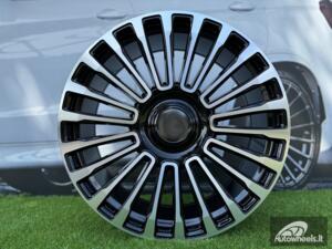 Ratlankis R20x9  5X108  ET  45  63.3  B1365  (IN0323)  Black Polished (MB)  For LAND  (K7)  (MANSORY)