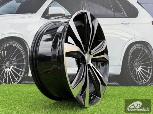 Ratlankis R20x8  5X114.3  ET  30  60.1  B1437  Black Polished (MB)  For LEX  (Z4)