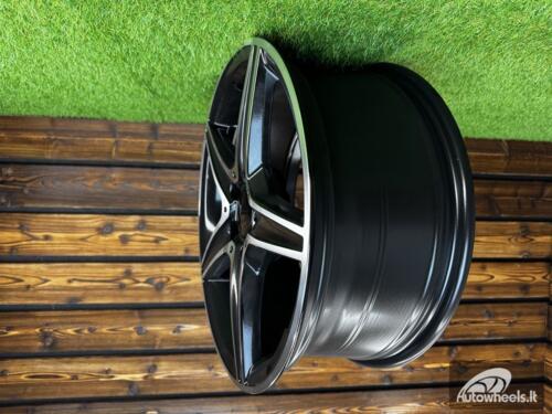 Ratlankis R18x8  5X112  ET  45  66.6  B5052  Black Polished (MB)  For MER  (K4+P)