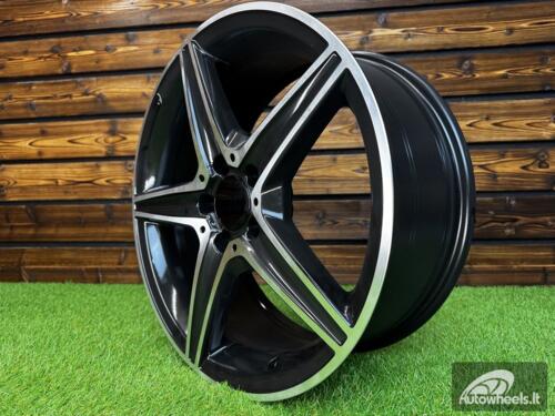 Ratlankis R18x8  5X112  ET  45  66.6  B5052  Black Polished (MB)  For MER  (K4+P)