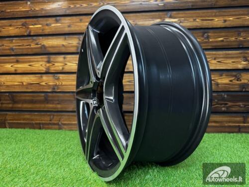 Ratlankis R18x8  5X112  ET  45  66.6  B5052  Black Polished (MB)  For MER  (K4+P)