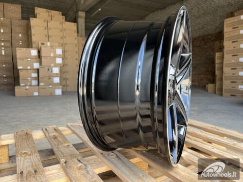 Ratlankis R18x8  5X112  ET  45  66.6  B5052  Black Polished (MB)  For MER  (K4+P)