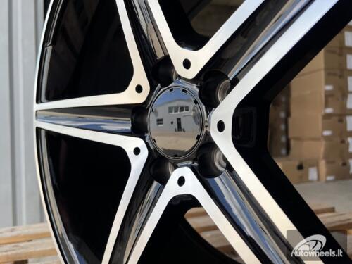 Ratlankis R18x8  5X112  ET  45  66.6  B5052  Black Polished (MB)  For MER  (K4+P)