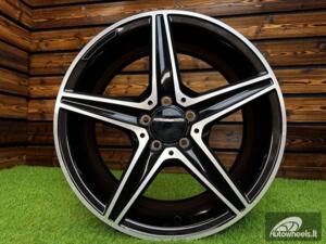 Ratlankis R18x8  5X112  ET  45  66.6  B5052  Black Polished (MB)  For MER  (K4+P)