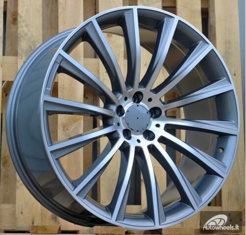 Ratlankis R18x8  5X112  ET  45  66.6  B1048  (IND0236)  Grey Polished (MG)  For MER  (P1)