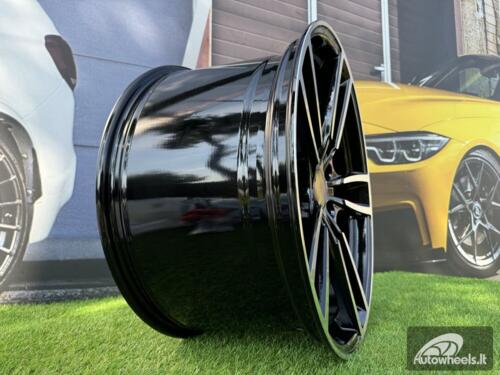 Ratlankis R21x9.5  5X130  ET  46  71.6  B1378  Black Polished (MB)  For PORCH  (P+Z3)  (Rear+Front)