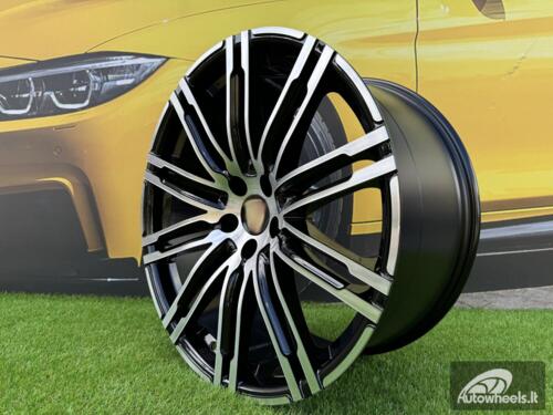 Ratlankis R19x8.5  5X112  ET  21  66.5  B1026  Black Polished (MB)  For PORCH  (P+Z4)  (Rear+Front)