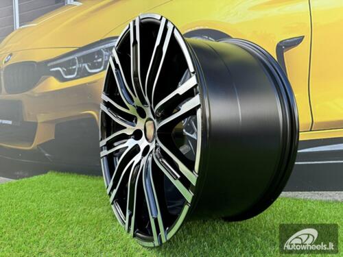 Ratlankis R19x8.5  5X112  ET  21  66.5  B1026  Black Polished (MB)  For PORCH  (P+Z4)  (Rear+Front)