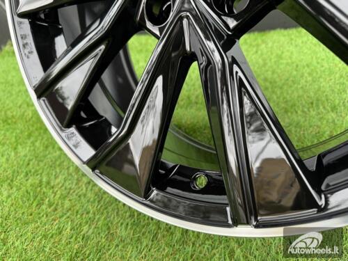 Ratlankis R17x7  5X100  ET  46  57.1  B5970  Black+Polished Lip (BLPL)  For SKODA  (R)  (New Model)