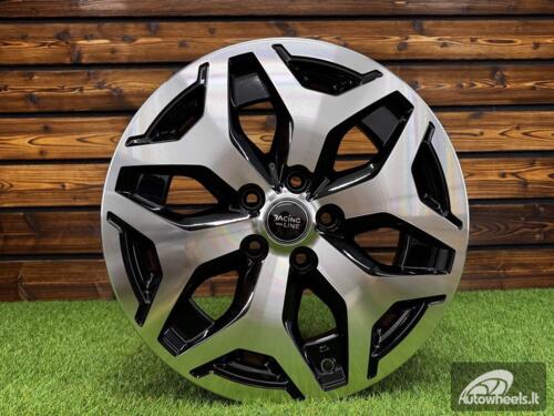 Ratlankis R17x7  5X114.3  ET  48  56.1  B2042  Black Polished (MB)  For SUBAR  (R+Z2)