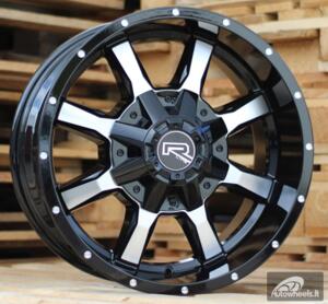 Ratlankis R18x9  10X120/127  ET  0  78.1  A8037  Black Polished (MB)  For 4X4  (K4)