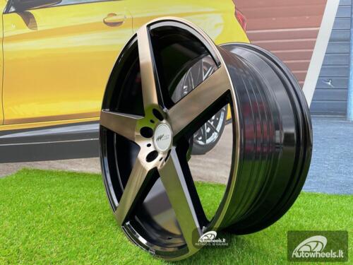 Ratlankis Volvo, Ford, Jaguar Velsen 532 style 19X8.5J 5X108 ET35 63.4 Black Diamond Cut with Tinted Bronze 