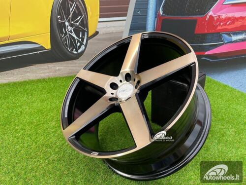 Ratlankis Volvo, Ford, Jaguar Velsen 532 style 19X8.5J 5X108 ET35 63.4 Black Diamond Cut with Tinted Bronze 