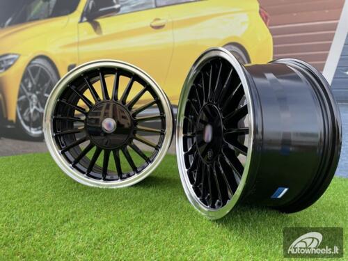 Ratlankis Alpina Classic E30 Series Styling | R16X7J 4X100/4X114.3 ET28 73.1 Black with Diamond Cut Lip