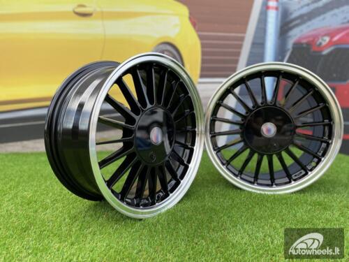 Ratlankis Alpina Classic E30 Series Styling | R16X7J 4X100/4X114.3 ET28 73.1 Black with Diamond Cut Lip