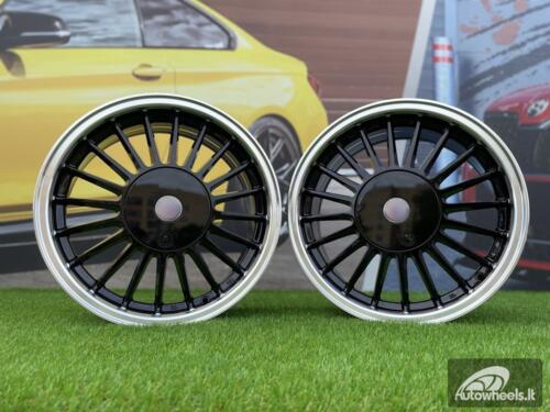 Ratlankis Alpina E30 Series Styling | R16X7J 4X100/4X114.3 ET28 73.1 Black with Diamond Cut Lip