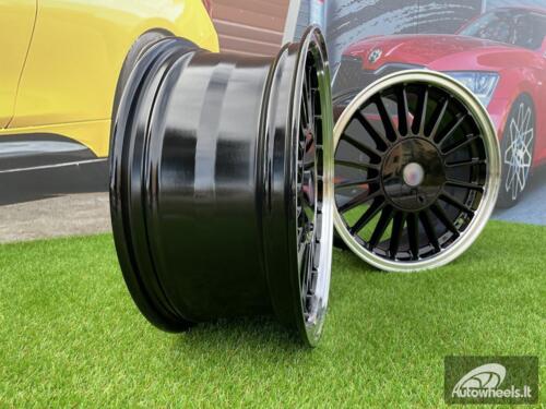 Ratlankis Alpina E30 Series Styling | R16X7J 4X100/4X114.3 ET28 73.1 Black with Diamond Cut Lip