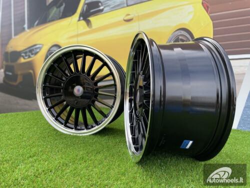 Ratlankis Alpina Classic E30 Series Styling | R16X8J 4X100/4X114.3 ET28 73.1 Black with Diamond Cut Lip