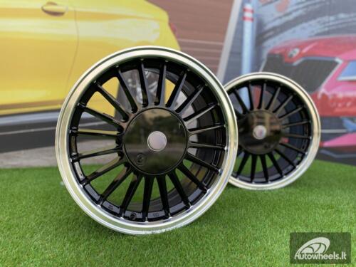 Ratlankis Alpina Classic E30 Series Styling | R16X8J 4X100/4X114.3 ET28 73.1 Black with Diamond Cut Lip