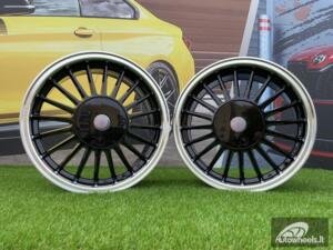 Ratlankis Alpina E30 Series Styling | R16X8J 4X100/4X114.3 ET28 73.1 Black with Diamond Cut Lip