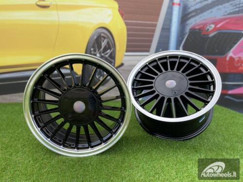 Ratlankis Alpina E30 Series Styling | R16X8J 4X100/4X114.3 ET28 73.1 Black with Diamond Cut Lip