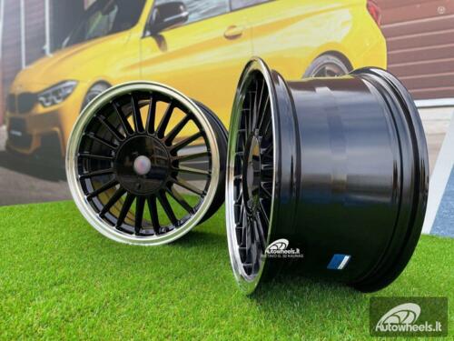 Ratlankis BMW E30 Alpina 3 Series Styling 16X8J 4X100/4X114.3 ET28 73.1 Black with Diamond Cut Lip