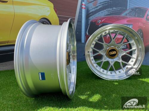 Ratlankis BBS RS2 Styling 17X8J 4X100/5X100 ET30 73.1 Silver with Diamond Cut Lip