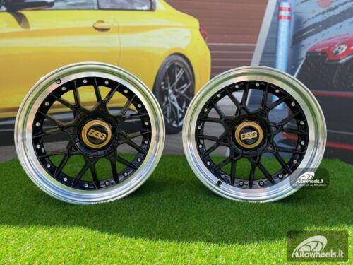 Ratlankis BBS RS2 Styling 17X8J 4X100/5X100 ET30 73.1 Black with Diamond Cut Lip