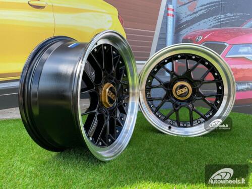 Ratlankis BBS RS2 Styling 17X8J 4X100/5X100 ET30 73.1 Black with Diamond Cut Lip