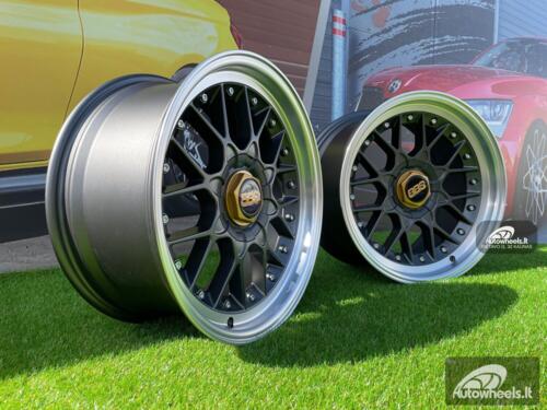 Ratlankis BBS RS2 Styling 17X8J 4X100/5X100 ET30 73.1 Grey with Diamond Cut Lip