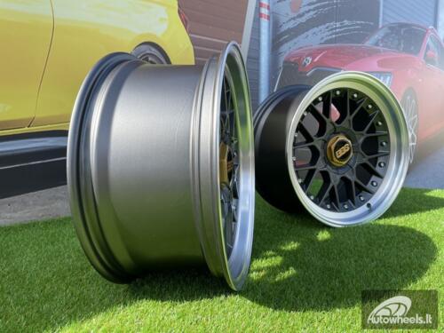 Ratlankis BBS RS2 Styling 17X9J 4X100/5X100 ET25 73.1 Grey with Diamond Cut Lip