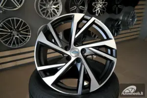 Ratlankis Volvo Stanger 18X8J 5X108 ET45 65.1 Black with Diamond Cut Lip