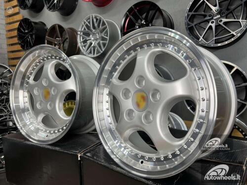 Ratlankis Porsche 964 Turbo speedline style 18X8J 5X130 ET50 71.56 Silver with Diamond Cut Lip