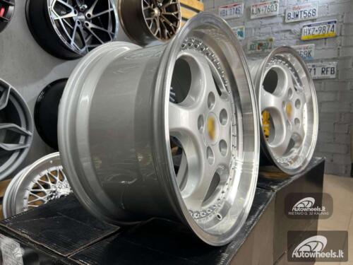 Ratlankis Porsche 964 Turbo speedline style 18X8J 5X130 ET50 71.56 Silver with Diamond Cut Lip