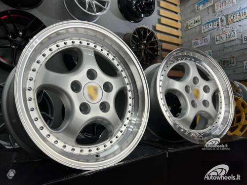 Ratlankis Porsche 964 Turbo speedline style 18X8J 5X130 ET50 71.56 Silver with Diamond Cut Lip