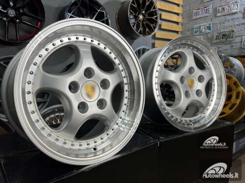 Ratlankis Porsche 964 Turbo speedline style 18X8J 5X130 ET50 71.56 Silver with Diamond Cut Lip