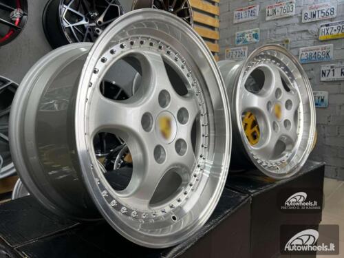 Ratlankis Porsche 964 Turbo speedline style 18X9.5J 5X130 ET50 71.56 Silver with Diamond Cut Lip