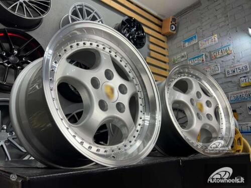 Ratlankis Porsche 964 Turbo speedline style 18X9.5J 5X130 ET50 71.56 Silver with Diamond Cut Lip