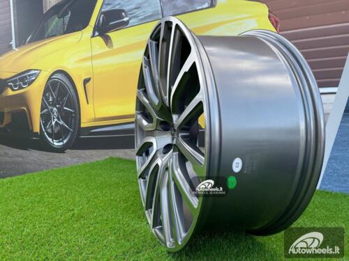 Ratlankis Land Rover Project Kahn style 22X9.5J 5X120 ET40 72.56 Grey with Diamond Cut Face