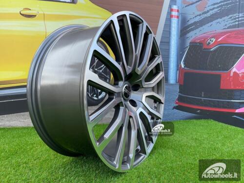 Ratlankis Land Rover Project Kahn style 22X9.5J 5X120 ET40 72.56 Grey with Diamond Cut Face