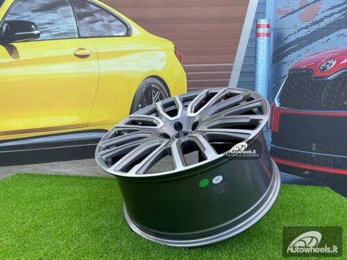 Ratlankis Land Rover Project Kahn style 22X9.5J 5X120 ET40 72.56 Grey with Diamond Cut Face